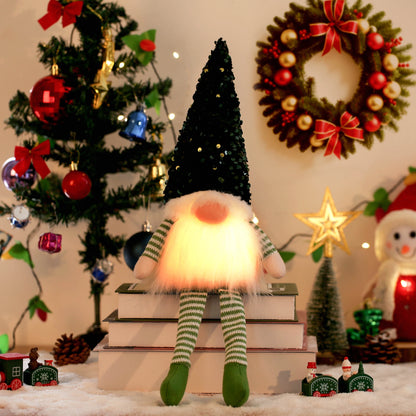 Glowing Gnome Christmas Faceless Doll 30Cm Tree Decorations 2025 Night Light Xmas Gift Navidad 2023 New Year Home Decor