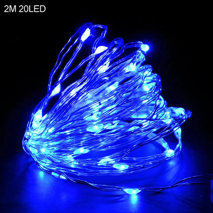 2M 20LED Santa Claus Snowflake LED Light String Christmas Decoration for Home Xmas Tree Ornament 2025 Navidad Kids Gift New Year