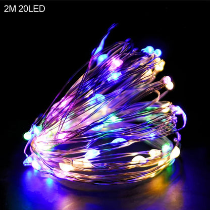 2M 20LED Santa Claus Snowflake LED Light String Christmas Decoration for Home Xmas Tree Ornament 2025 Navidad Kids Gift New Year
